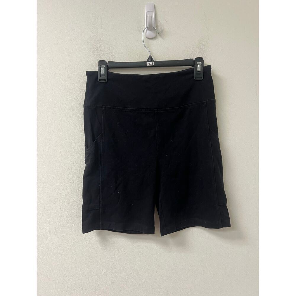 Lou & Grey Black Compression Exercise Shorts Size Medium